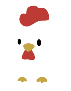 可愛いチキンのイラスト