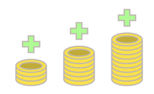 投資金額を増やすイメージ
